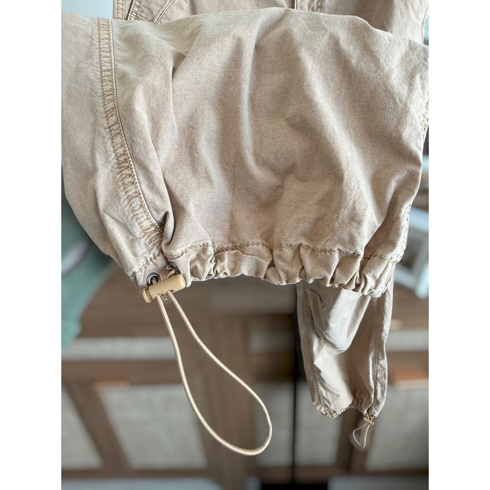 American Eagle Outfitters High Rise Utility Parachute Jogger Pants Brown S - Picture 8 of 13